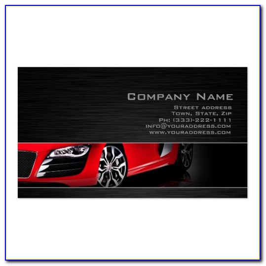 Free Printable Automotive Business Card Templates