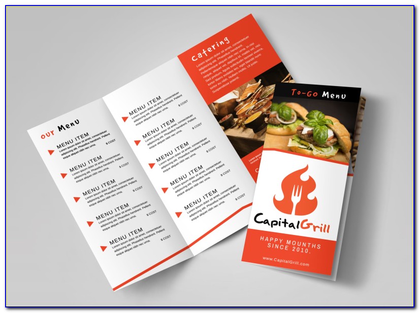 Free Restaurant Brochure Templates Psd