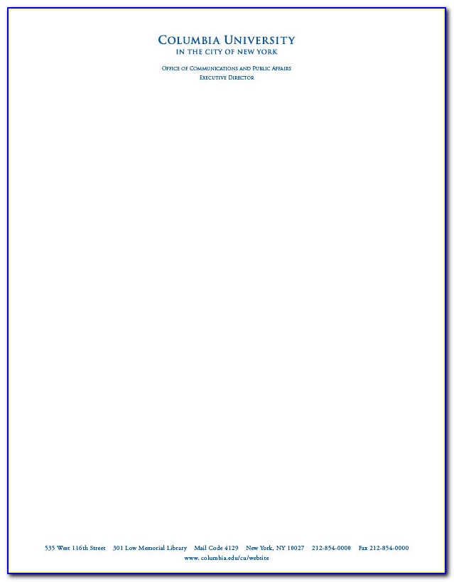 Free Templates For Letterheads