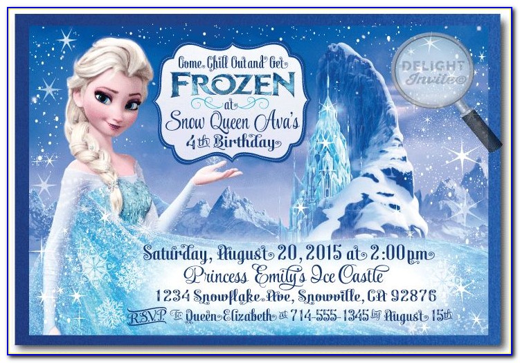 Frozen Birthday Invitation Templates