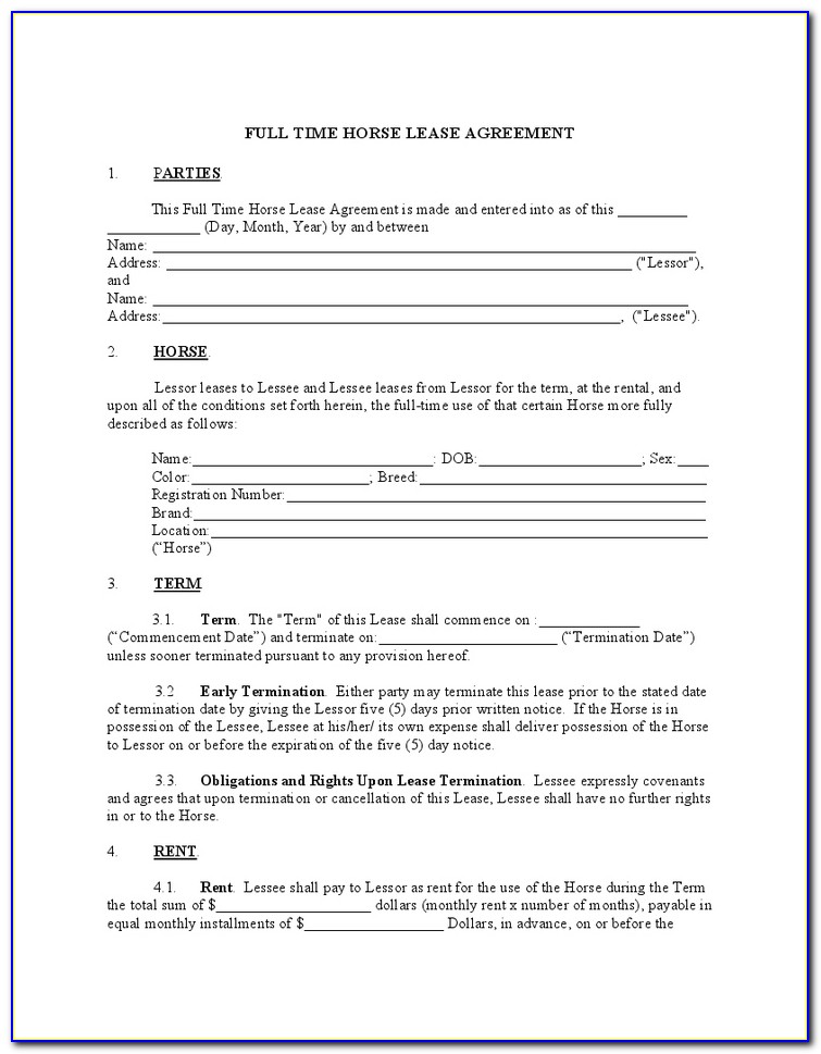 Full Time Employment Agreement Contract