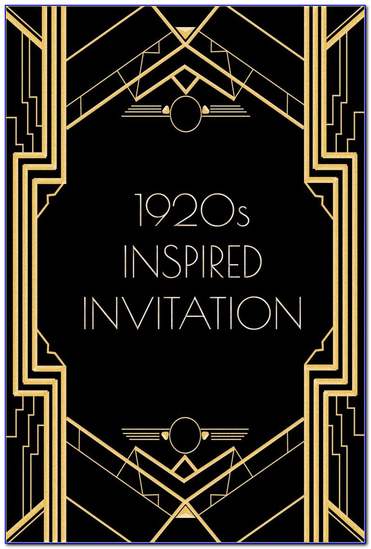 Gatsby Invitation Template Free