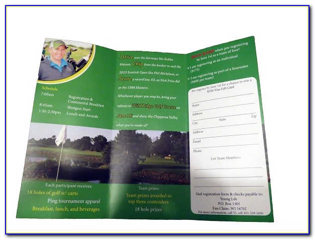 Golf Tournament Brochure Template