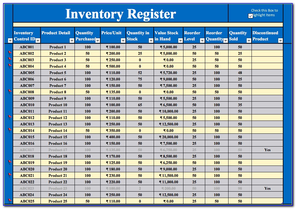 Inventory Management Excel Vba Template Free Download