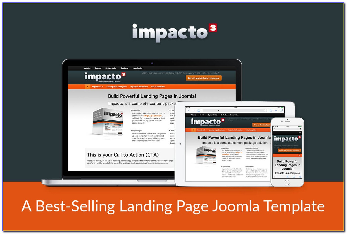 Joomla 3 Landing Page Template Free