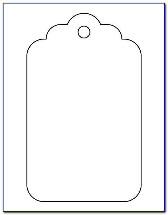 Large Blank Gift Tag Template