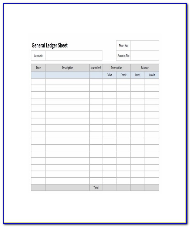 Ledger Paper Template Download Free