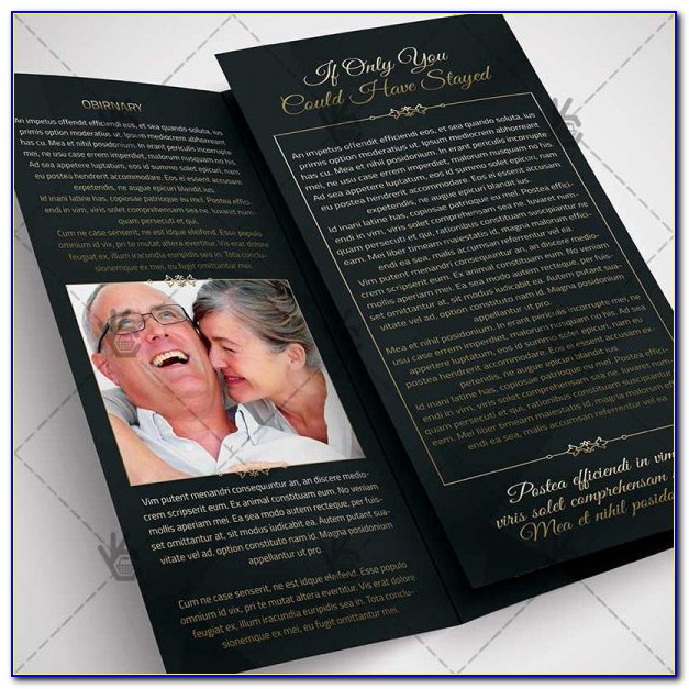 Memorial Service Pamphlet Template Free