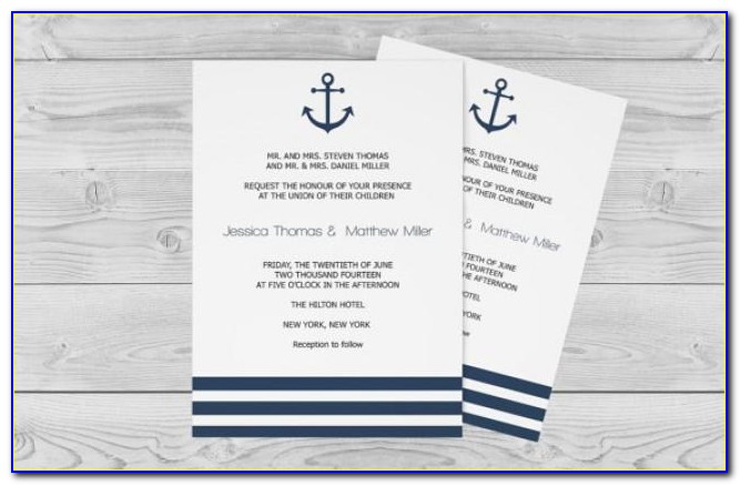 Nautical Wedding Invitation Designs