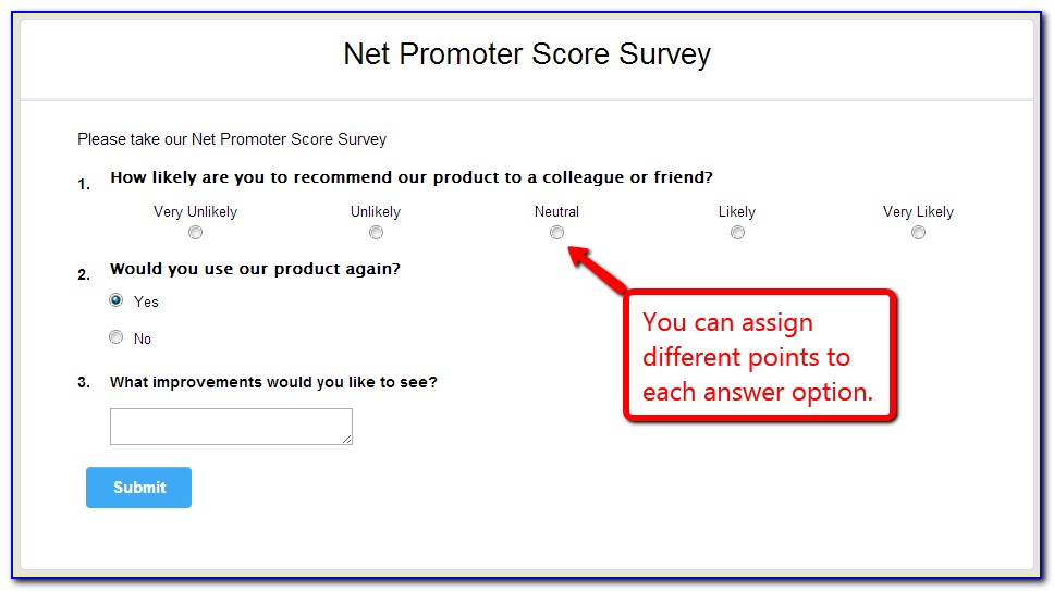 Net Promoter Score Survey Template