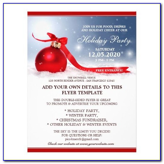 Office Holiday Party Invitation Template