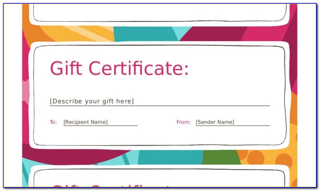 Online Christmas Gift Certificate Templates Free