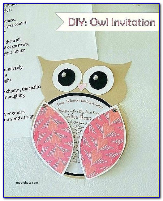 Owl Birthday Invitation Template