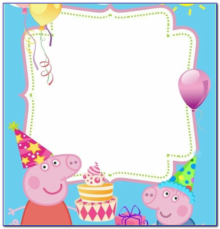 Peppa Pig Birthday Party Invitations Wording