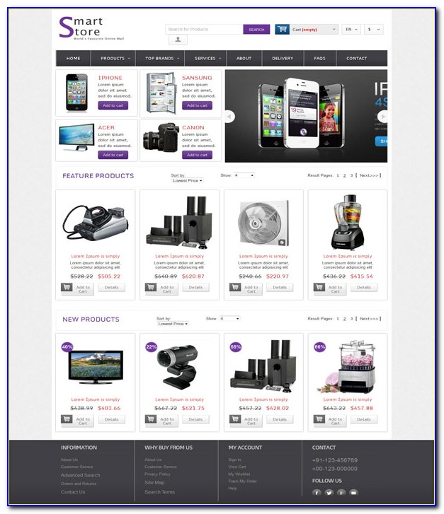 Php Ecommerce Websites Templates Free Download