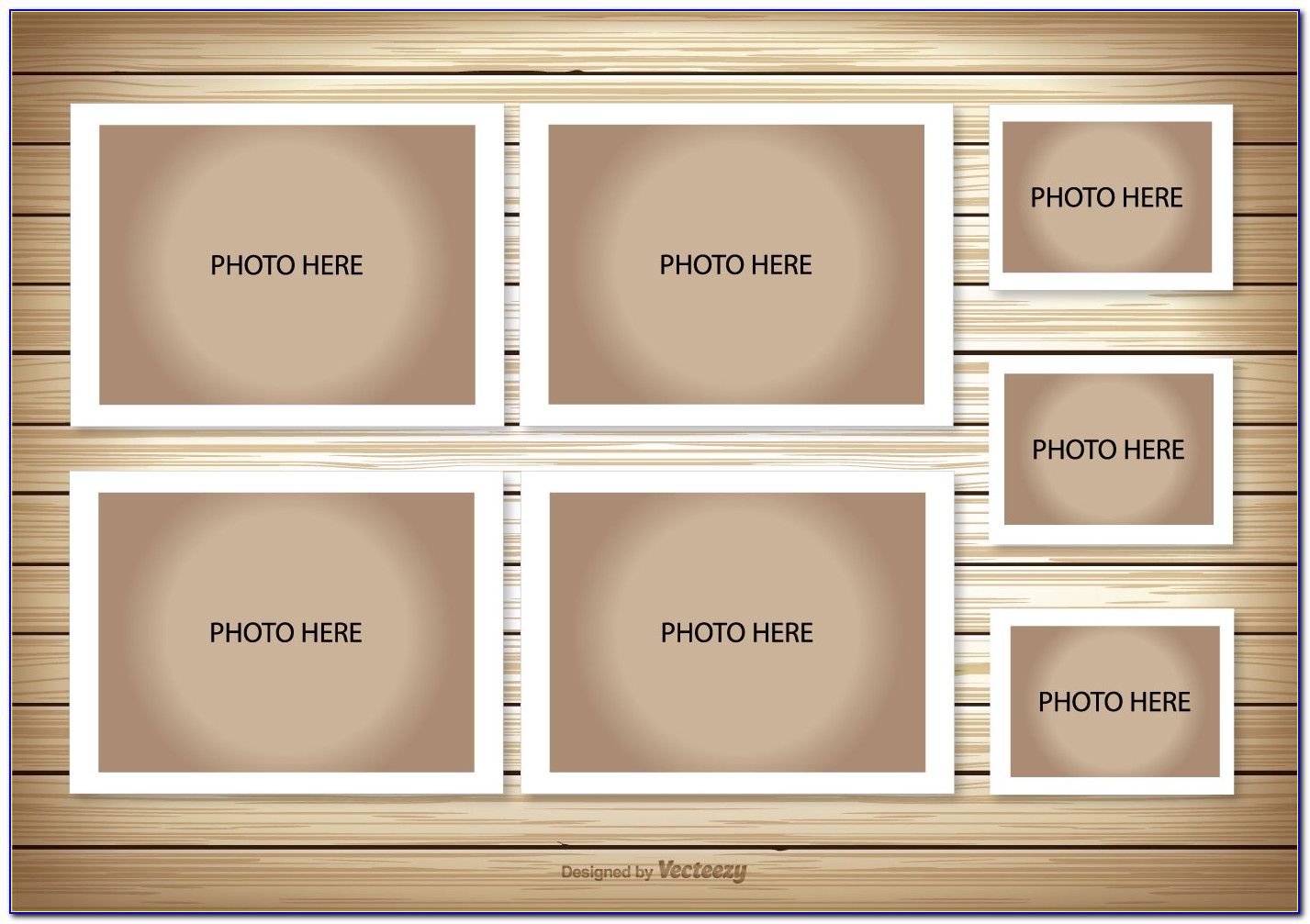Picture Frame Collage Template For Wall