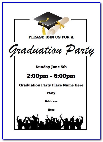 Printable Graduation Party Invitation Templates Free