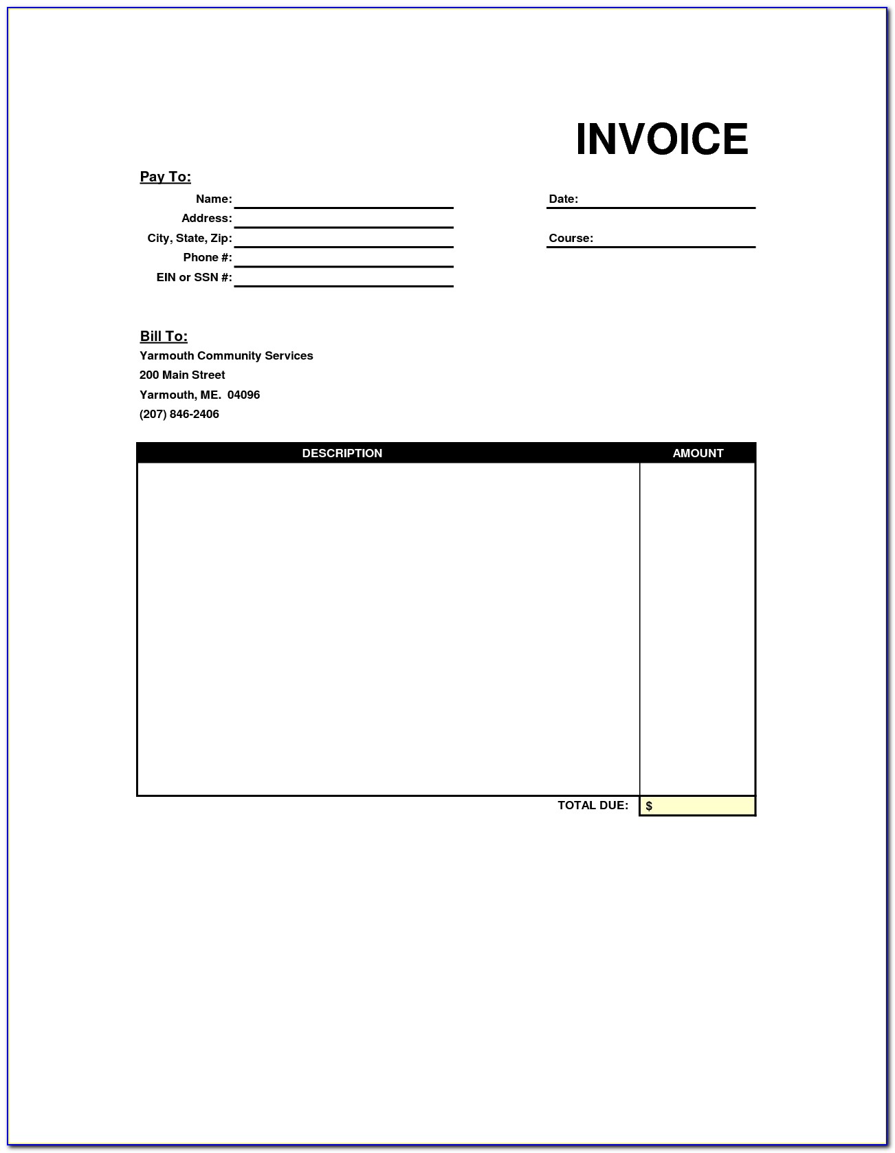 Free Printable Blank Invoice Templates Printable Invoice Template Free Editable Invoice Template