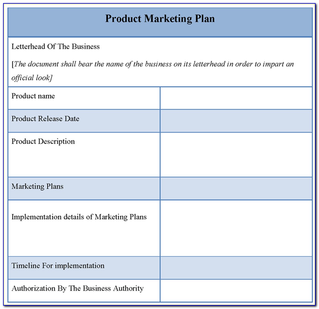 Product Marketing Strategy Template