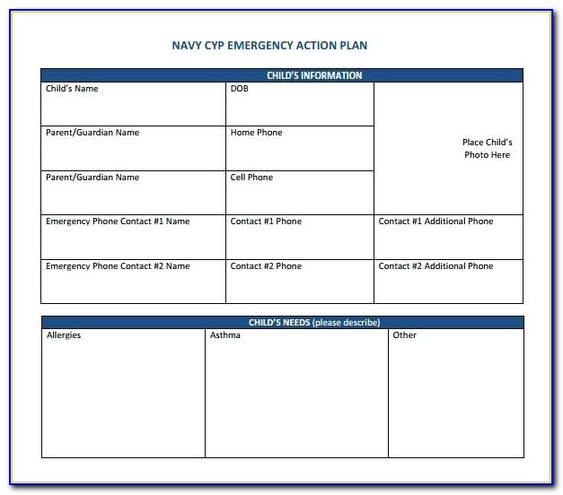 Project Action Plan Template Excel Download