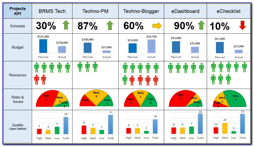 Project Management Dashboard Template