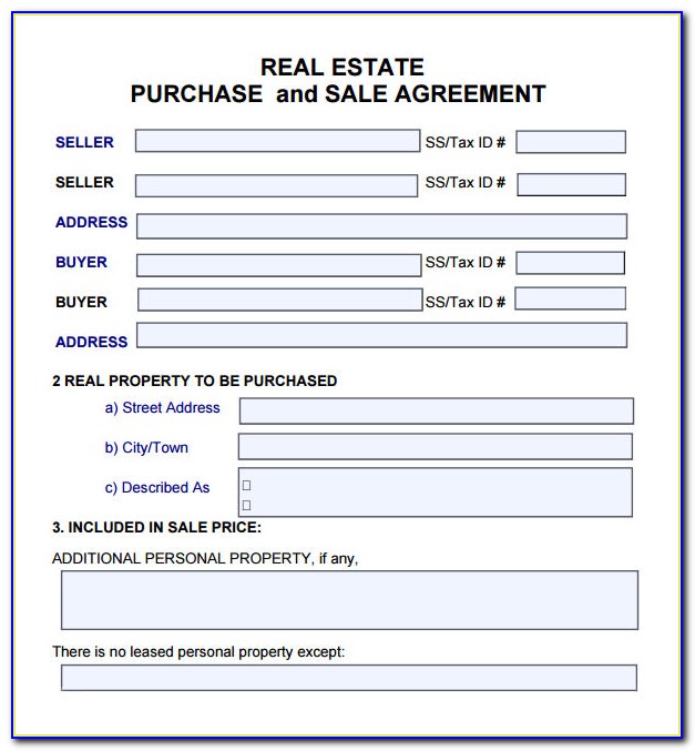 Property Purchase Contract Template