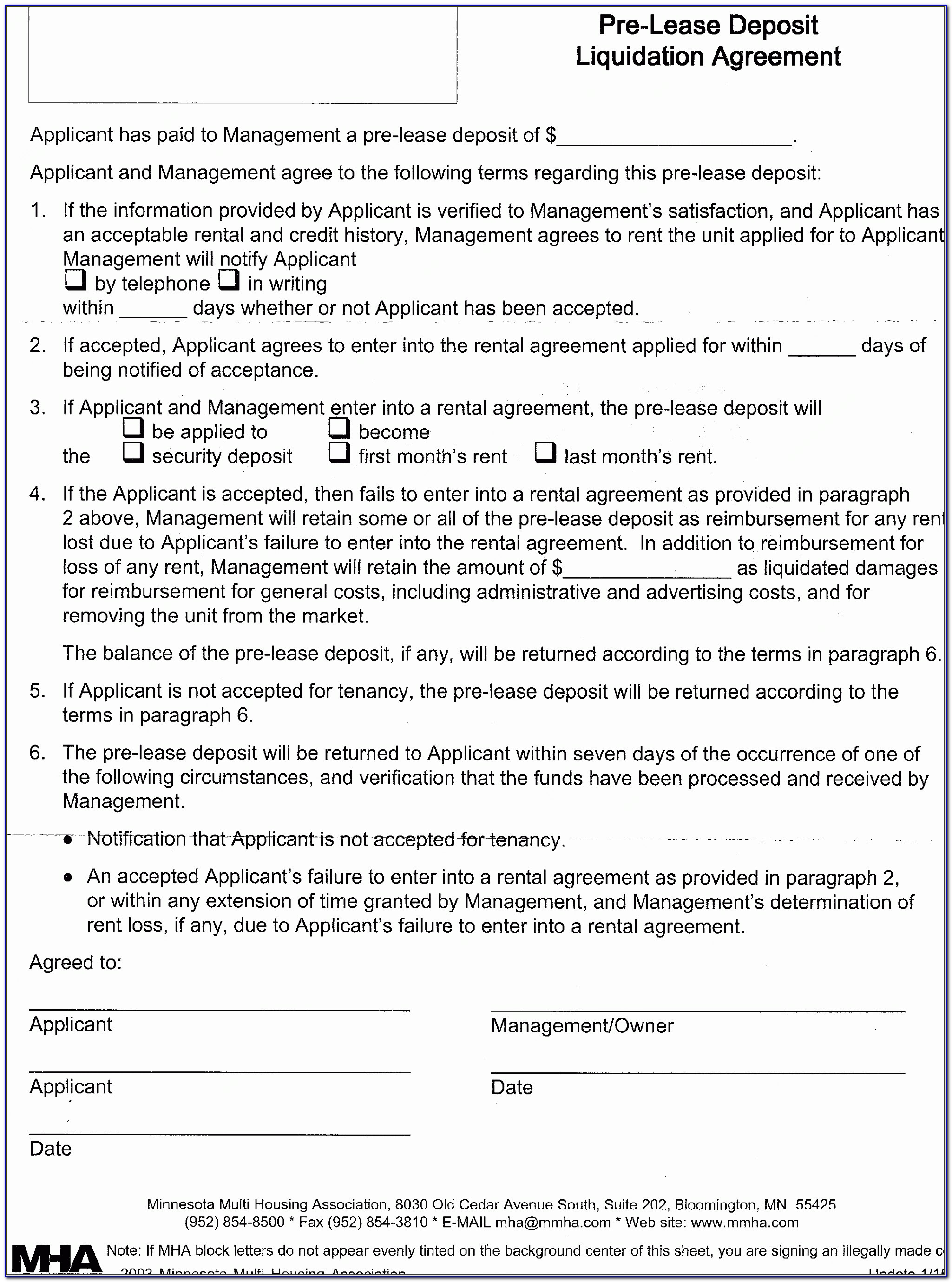 Property Rental Agreement Template Word