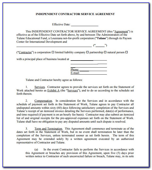 Real Estate Salesperson Independent Contractor Agreement