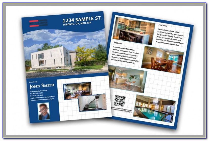 Realtor Feature Sheet Template Free