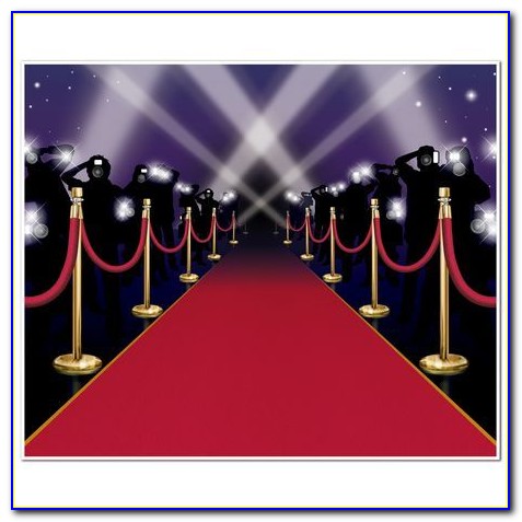Red Carpet Backdrop Template