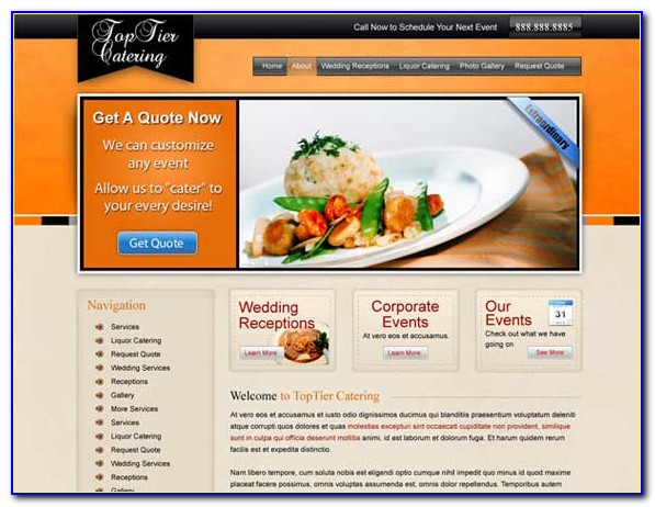 Restaurant Website Templates Free