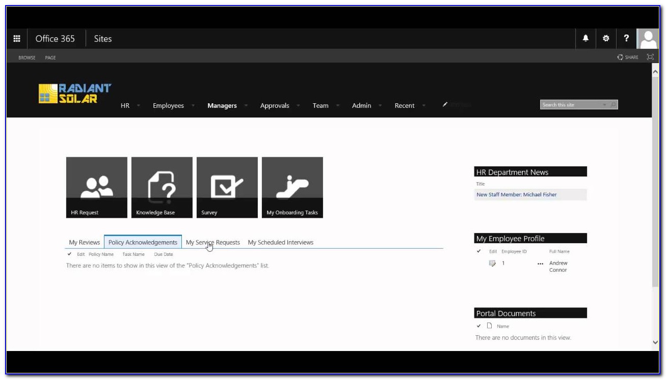 Sharepoint 2013 Hr Site Template