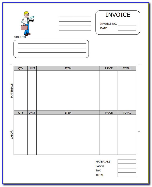 Software Contractor Invoice Template Word
