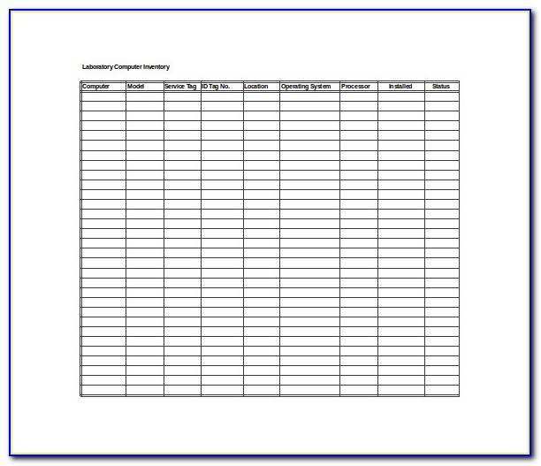 Stock Inventory Excel Template Free Download
