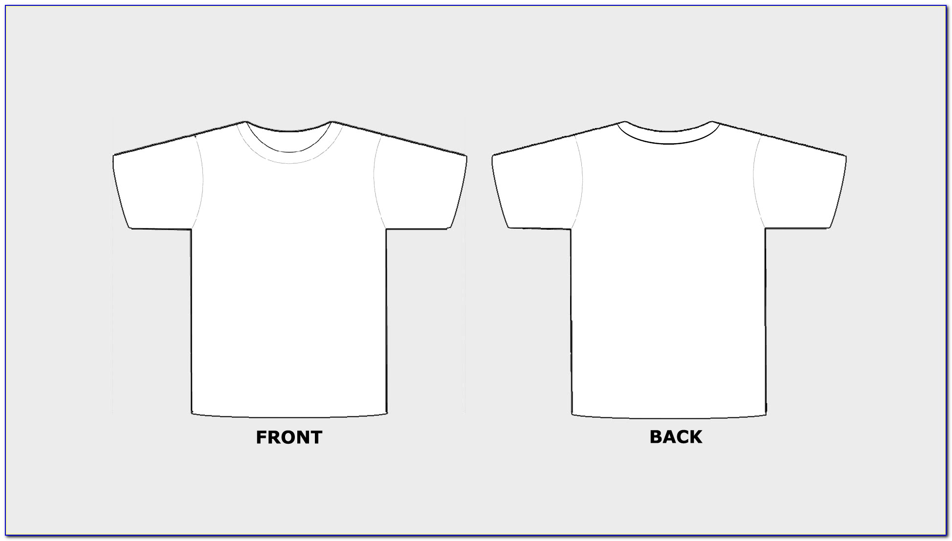 T Shirt Templates Vector