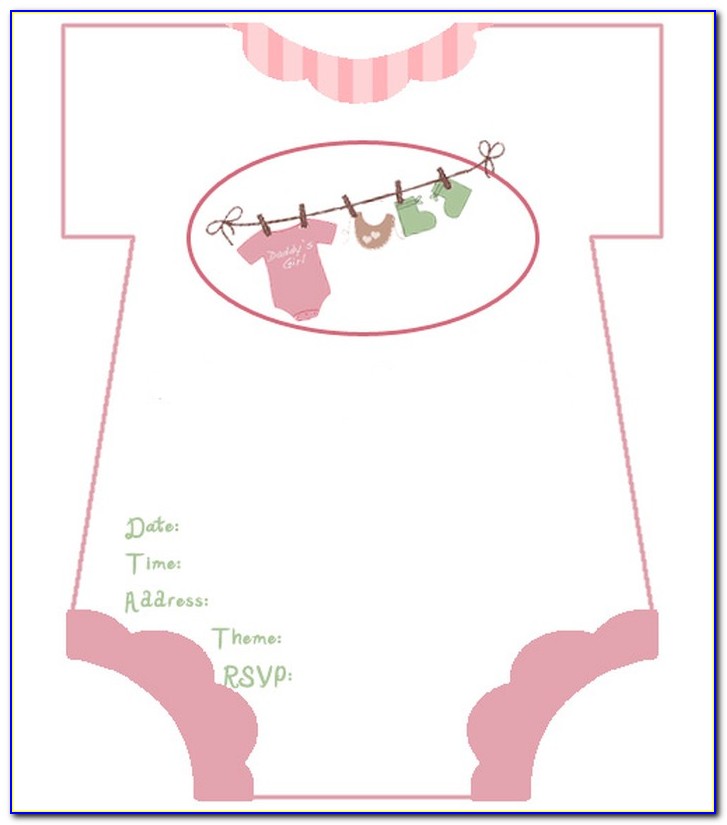 Template Baby Shower Invitations Free