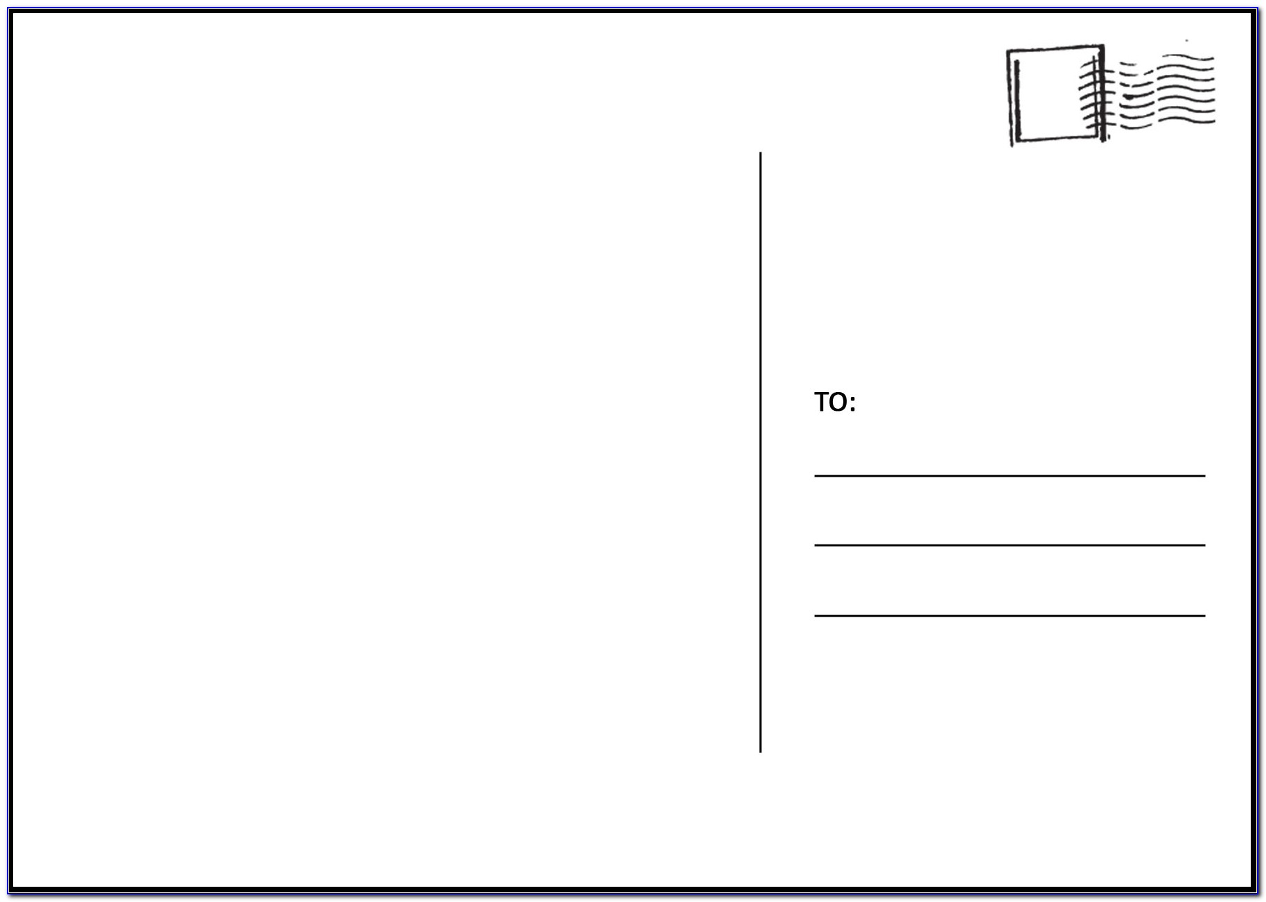 Template For Postcards 4 Per Page