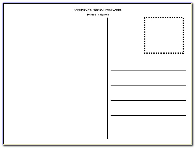 Template For Postcards In Word