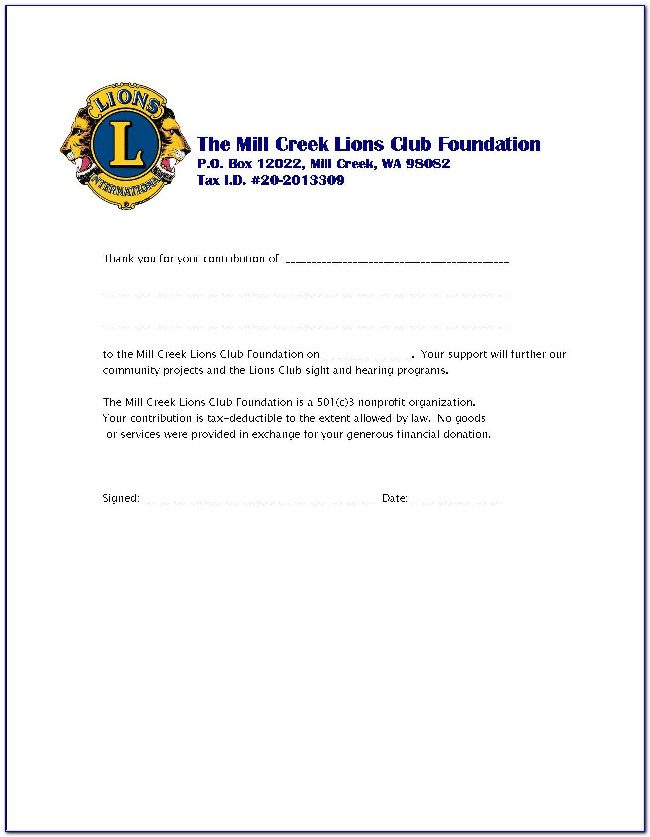 Template Letter Requesting Donations For Nonprofit