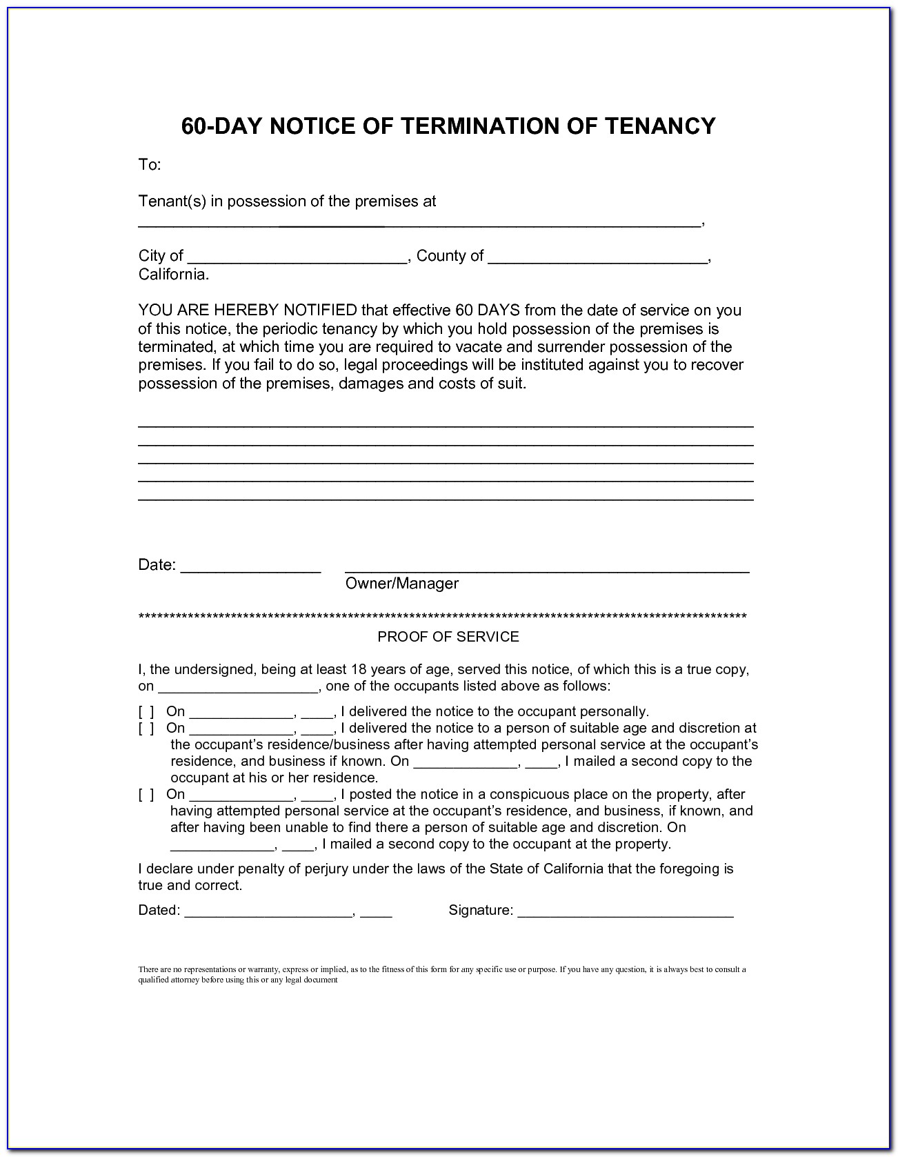 Eviction Notice Letter Free Download Ledger Form Proposal Template With 60 Day Notice To Vacate Template 2018