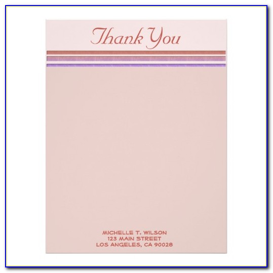 Thank You Stationery Templates Free