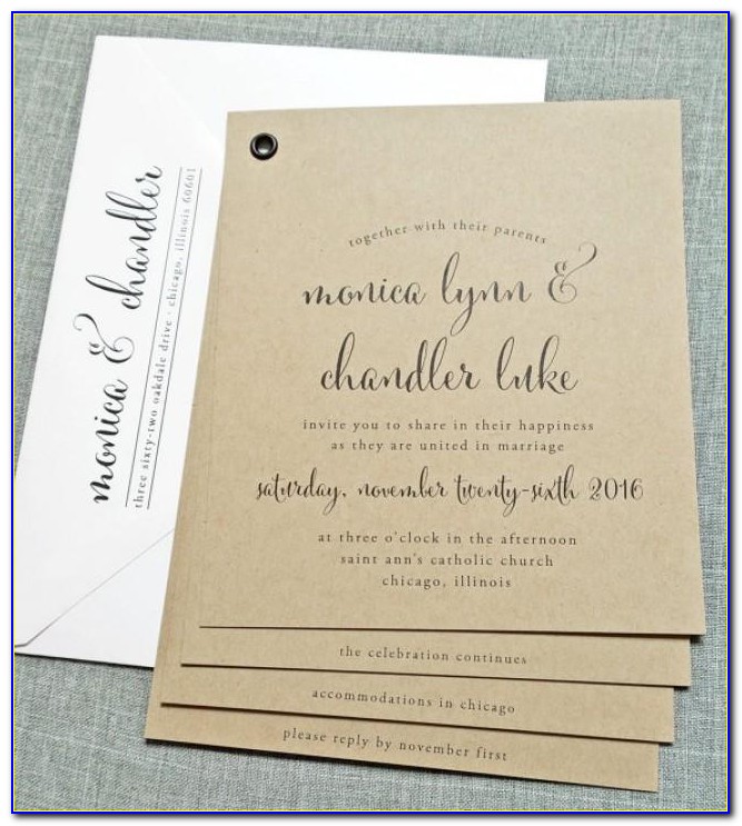 Wedding Invitation Booklet Template