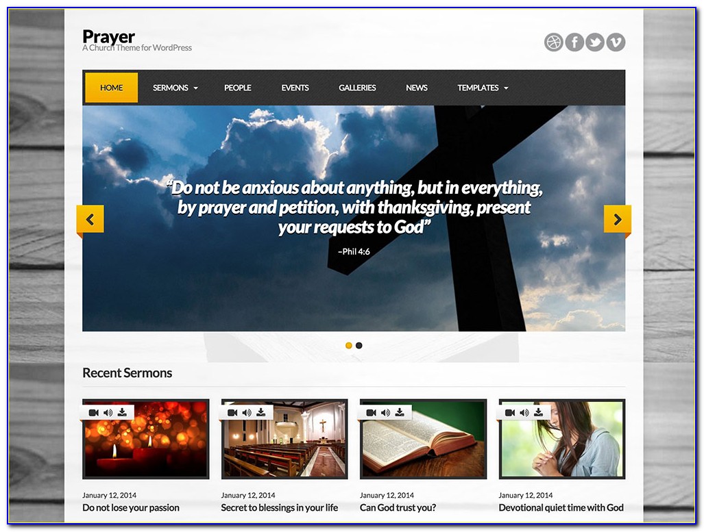 Wordpress Church Templates Free Download