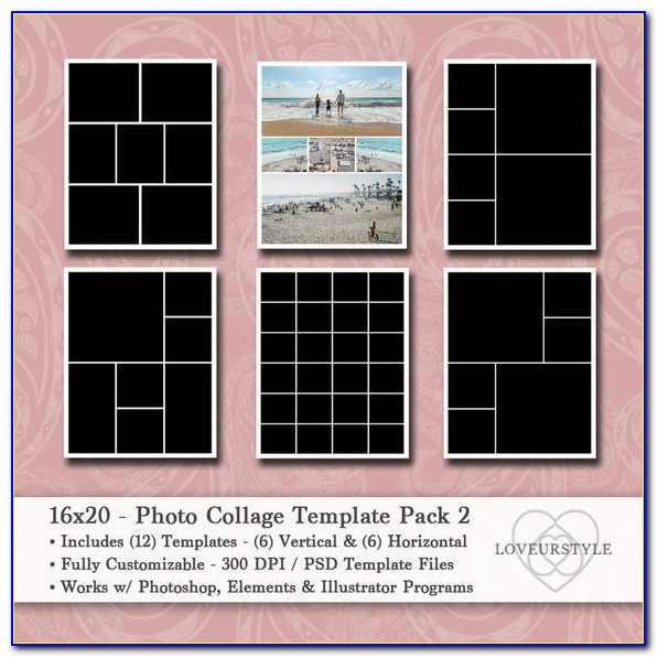 16x20 Collage Template Free
