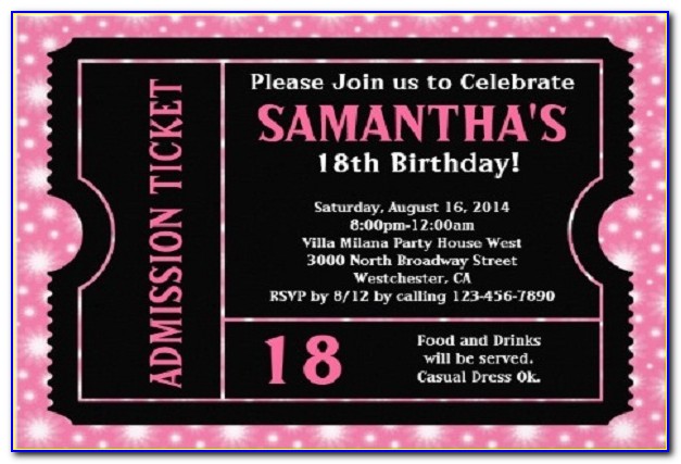 18 Birthday Invitation Templates Free