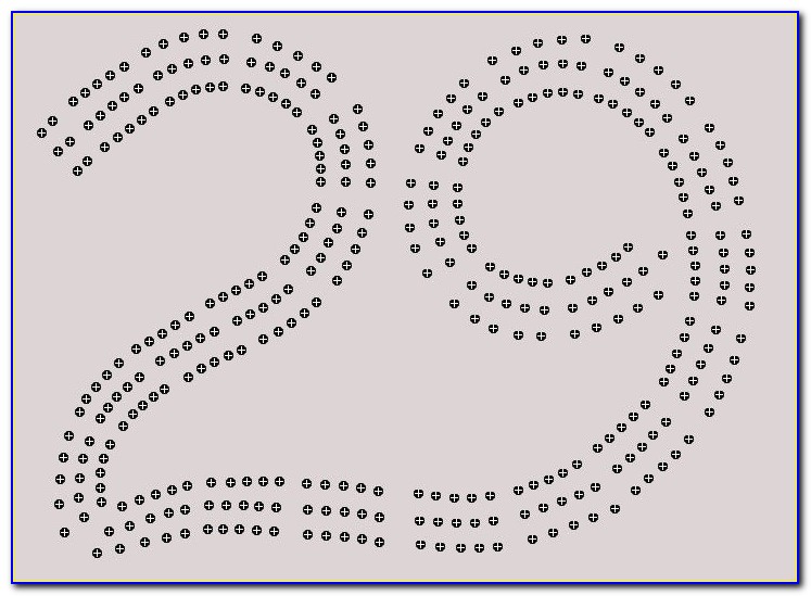 29 Shaped Cribbage Board Template