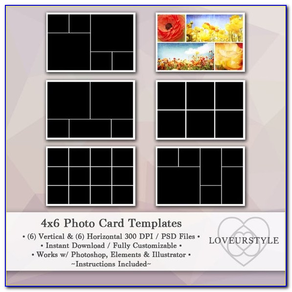 4x6 Postcard Template Photoshop