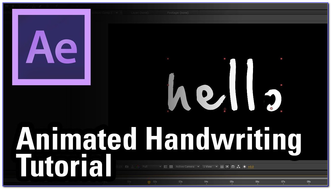 After Effect Handwriting Template