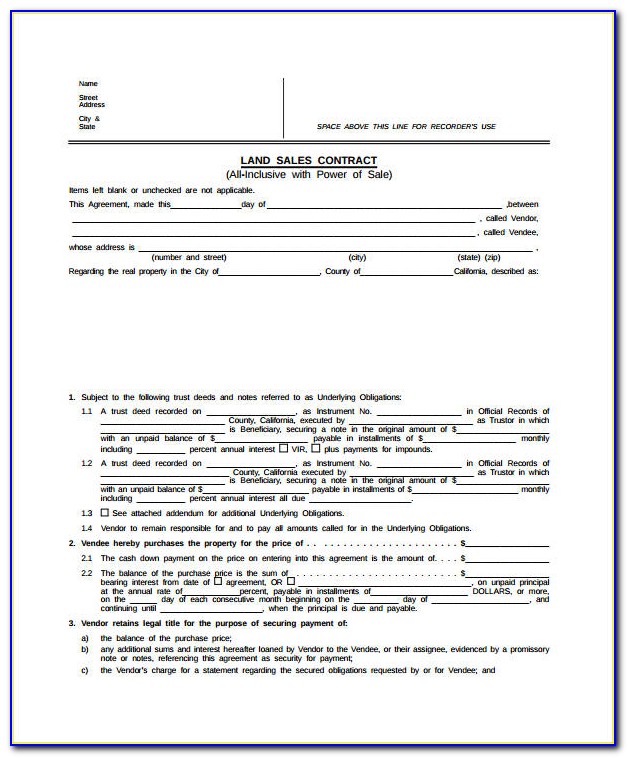 Agricultural Land Sale Agreement Template