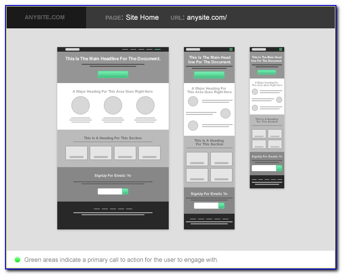 Android App Wireframe Template